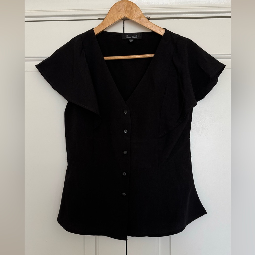 Black Peplum Top